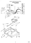 MACHINE BASE Diagram and Parts List for 7LSR8244HQ0  Whirlpool Washer