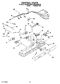 CONTROL PARTS, OPTIONAL PARTS (NOT INCLUDED) Diagram and Parts List for 6ED2FHGXSQ02  Whirlpool Refrigerator