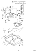 MACHINE BASE Diagram and Parts List for GSQ9364HZ0  Whirlpool Washer