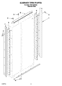 CABINET TRIM Diagram and Parts List for KSSP48QKS00  KitchenAid Refrigerator