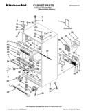 CABINET PARTS Diagram and Parts List for KFXL25RYMS2  KitchenAid Refrigerator