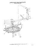 UPPER WASH AND RINSE Diagram and Parts List for 4KUDA220TW2  KitchenAid Dishwasher