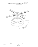 LOWER WASH ARM AND STRAINER Diagram and Parts List for KPDC601S3  KitchenAid Dishwasher