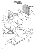 UNIT PARTS, OPTIONAL PARTS Diagram and Parts List for KUIA18NNJS6  KitchenAid Ice Maker