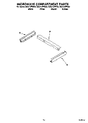 MICROWAVE COMPARTMENT PARTS Diagram and Parts List for GMC275PRB00  Whirlpool Microwave Oven Combo