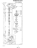 GEARCASE Diagram and Parts List for LA6090XTM0  Whirlpool Washer