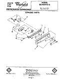 CONSOLE Diagram and Parts List for DU4000XL0  Whirlpool Dishwasher