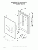 REFRIGERATOR DOOR PARTS Diagram and Parts List for EB9FVBLWS04  Whirlpool Refrigerator