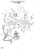 CONTROL PANEL, LIT/OPTIONAL Diagram and Parts List for KUDJ230YWH3  KitchenAid Dishwasher