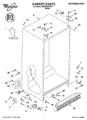 CABINET, LITERATURE Diagram and Parts List for ED0GTKXKQ01  Whirlpool Refrigerator