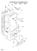 REFRIGERATOR LINER Diagram and Parts List for GD27DQXFW01  Whirlpool Refrigerator