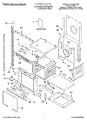 OVEN, LITERATURE Diagram and Parts List for KEMS308GSS1  KitchenAid Microwave Oven Combo