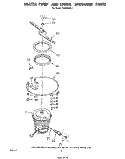 HEATER, PUMP AND LOWER SPRAYARM Diagram and Parts List for DU9500XR1  Whirlpool Dishwasher