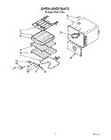 OVEN LINER Diagram and Parts List for KEBS177WAL1  KitchenAid Wall Oven