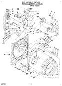 BULKHEAD Diagram and Parts List for LGR7858AN2  Whirlpool Dryer