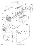 ICEMAKER Diagram and Parts List for ET25DMXAN00  Whirlpool Refrigerator