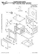 LOWER OVEN PARTS Diagram and Parts List for RBD245PDQ14  Whirlpool Wall Oven