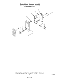CONTROL PANEL Diagram and Parts List for MW1501XW0  Whirlpool Microwave