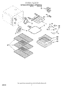 OVEN Diagram and Parts List for KERS507EAL2  KitchenAid Range