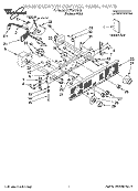 WASHER/DRYER CONTROL PANEL PARTS Diagram and Parts List for YLTE5243DQ2  Whirlpool Washer Dryer Combo