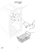 LINER, OPTIONAL Diagram and Parts List for EV150FXJW00  Whirlpool Freezer