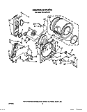 BULKHEAD Diagram and Parts List for TGDL660WW0  Whirlpool Dryer