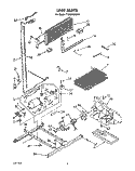 UNIT Diagram and Parts List for TT20BKXXW01  Whirlpool Refrigerator
