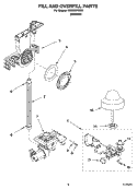 FILL AND OVERFILL PARTS Diagram and Parts List for KUDS02ISSS2  KitchenAid Dishwasher