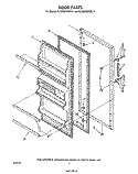 DOOR Diagram and Parts List for EL15MNXRWR0  Whirlpool Refrigerator
