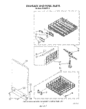 DISHRACK AND PANEL Diagram and Parts List for DU9200XT4  Whirlpool Dishwasher