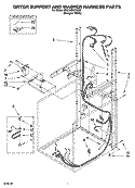 Part Location Diagram of 8299848 Whirlpool HARNS-WIRE
