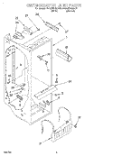 REFRIGERATOR LINER Diagram and Parts List for 4YED27DQDW01  Whirlpool Refrigerator