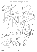 Part Location Diagram of 1182954 Whirlpool PANEL-CNTL
