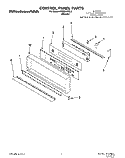 CONTROL PANEL, LIT/OPTIONAL Diagram and Parts List for KEBI241YBL2  KitchenAid Wall Oven