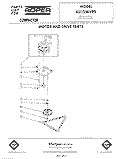 MOTOR AND DRIVE , LIT/OPTIONAL Diagram and Parts List for KU1550VP0  Roper Trash Compactor