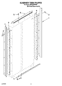 CABINET TRIM PARTS Diagram and Parts List for KSSO42FMX01  KitchenAid Refrigerator