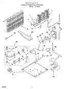 UNIT Diagram and Parts List for ET19PKXEN01  Whirlpool Refrigerator