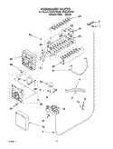 ICE MAKER, OPTIONAL Diagram and Parts List for CS22AFXKT04  Crosley Refrigerator