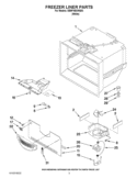 FREEZER LINER PARTS Diagram and Parts List for EB9FVBXWQ03  Whirlpool Refrigerator