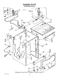 CABINET Diagram and Parts List for GDP8700XTN0  Whirlpool Dishwasher