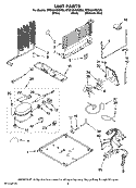 UNIT PARTS Diagram and Parts List for MTB1954MEB00  Whirlpool Refrigerator