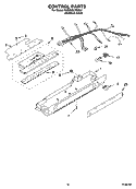 CONTROL PARTS Diagram and Parts List for KSRW25CRSS01  KitchenAid Refrigerator