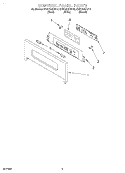 CONTROL PANEL Diagram and Parts List for KEBC278HBL0  KitchenAid Wall Oven