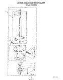 BRAKE AND DRIVE TUBE Diagram and Parts List for LA6090XTM0  Whirlpool Washer