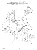 DISPENSER FRONT Diagram and Parts List for GD27DIXHB02  Whirlpool Refrigerator