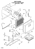 UNIT PARTS, PARTS NOT ILLUSTRATED Diagram and Parts List for EV171NYMQ01  Whirlpool Freezer