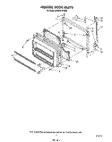 FREEZER DOOR Diagram and Parts List for ET20GKXTG00  Whirlpool Refrigerator