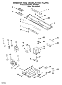 INTERIOR AND VENTILATION PARTS Diagram and Parts List for IMH15XRQ2  Whirlpool Microwave