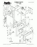 CABINET PARTS Diagram and Parts List for IV86001  Inglis Dryer