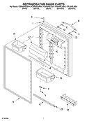 REFRIGERATOR DOOR Diagram and Parts List for KTRA22ELSS01  KitchenAid Refrigerator